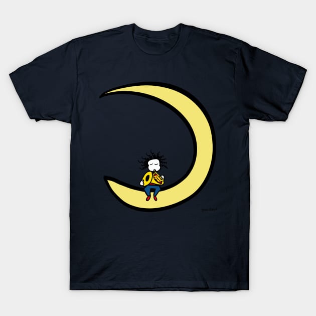 Moon and horn T-Shirt by Guastevi